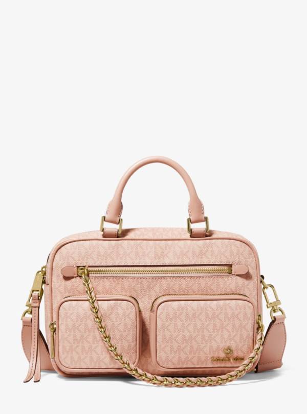 Damske Crossbody Kabelka Michael Kors Elliot Medium Logo Ruzove - Kabelky Michael Kors Obchod | ZPQIS-7813